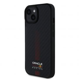 Juodas dėklas Apple Iphone 15 "Red Bull Carbon Powerbar MagSafe"