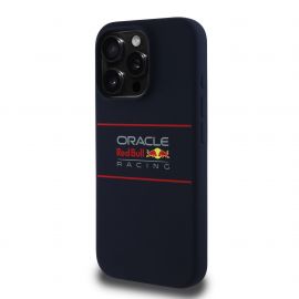 Tamsiai mėlynas dėklas Apple Iphone 15 Pro Max "Red Bull Silicone Horizontal Logo MagSafe"