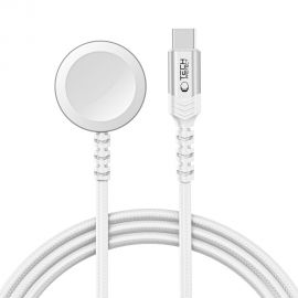 Baltas pakrovėjas Apple Watch "TECH-PROTECT MC01 ULTRABOOST MAGNETIC CHARGER TYPE-C CABLE 120CM"