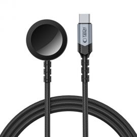 Juodas pakrovėjas Apple Watch "TECH-PROTECT MC01 ULTRABOOST MAGNETIC CHARGER TYPE-C CABLE 120CM"
