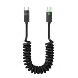 Juodas kabelis "TECH-PROTECT UB20T ULTRABOOST TYPE-C CABLE PD100W/5A 180CM"