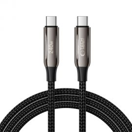 Juodas kabelis "TECH-PROTECT UB10T ULTRABOOST TYPE-C CABLE PD240W/QC4.0 200CM"