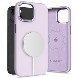 Purpurinis dėklas Apple Iphone 15 "Tech-Protect Silicone Pure Magsafe"