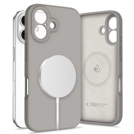 Pilkas dėklas Apple Iphone 16 "Tech-Protect Liquid Silicone Magsafe"