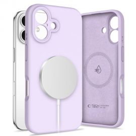 Violetinis dėklas Apple Iphone 16 "Tech-Protect Liquid Silicone Magsafe"