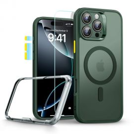 Žalias dėklas su apsauginiu stiklu Apple Iphone 16 Pro Max "Esr Classic Set Halolock Magsafe"
