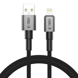 Pilkas kabelis "TECH-PROTECT ULTRABOOST DNA LIGHTNING CABLE 15W/2.4A 100CM"