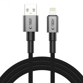 Pilkas kabelis "TECH-PROTECT ULTRABOOST DNA LIGHTNING CABLE 15W/2.4A 200CM"