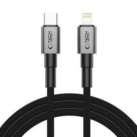 Pilkas kabelis "TECH-PROTECT ULTRABOOST DNA LIGHTNING CABLE PD27W/3A 200CM"