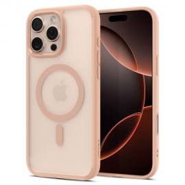 Rausvas dėklas telefonui Apple Iphone 16 Pro "Spigen Ultra Hybrid T Mag Magsafe"