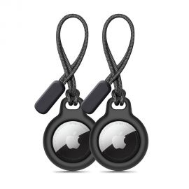 Juodas dėklas Apple Airtag "TECH-PROTECT ROUGH CHAIN 2-PACK"
