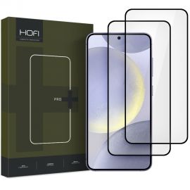 Juodas apsauginis ekrano stikliukas Samsung Galaxy S25 "Hofi Glass Pro+ 2-Pack"