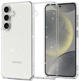 Skaidrus blizgantis dėklas Samsung Galaxy S25 "Tech-Protect FlexAir Glitter"