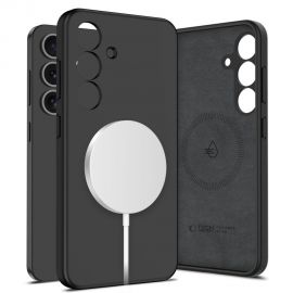 Juodas dėklas Samsung Galaxy S25 Plus "Tech-Protect Liquid Silicone Magsafe"