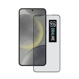 Juodas apsauginis ekrano stikliukas Samsung Galaxy S24/S25 "OBAL:ME 5D Glass Screen Protector"
