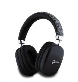 Juodos belaidės ausinės Guess G Cube Script Logo Wireless Headhones