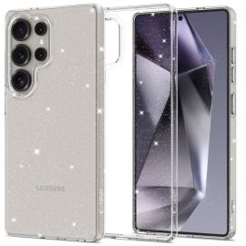 Skaidrus blizgantis dėklas Samsung Galaxy S25 Ultra "Tech-Protect FlexAir Glitter"