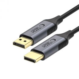 Juodas laidas TECH-PROTECT ULTRABOOST CABLE DISPLAYPORT TO DISPLAYPORT 1.4 4K 60HZ 200CM