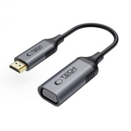 Juodas adapteris TECH-PROTECT ULTRABOOST ADAPTER HDMI TO VGA FULL HD 60HZ