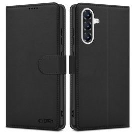 Juodas atverčiamas dėklas Samsung Galaxy A56 5G "Tech-Protect Wallet"