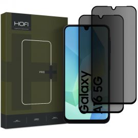 Juodas apsauginis ekrano stikliukas Samsung Galaxy A16 4G / 5G / A26 5G "Hofi Anti Spy Glass Pro+ 2-Pack"