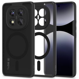 Juodas matinis dėklas Xiaomi Redmi Note 14 Pro Plus 5G "Tech-Protect Magmat Magsafe"