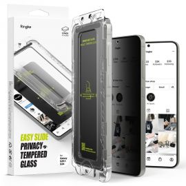 Juodas privatumo apsauginis ekrano stikliukas Samsung Galaxy S25 "Ringke Easy Slide 2-Pack"