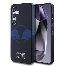 Tamsiai mėlynas dėklas Samsung Galaxy S25 "Red Bull PC/TPU Two Bulls Magsafe"