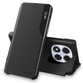 Juodas atverčiamas dėklas Xiaomi Redmi Note 14 Pro 5G / Poco X7 5G "Tech-Protect Smart View"