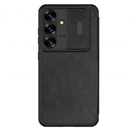 Juodas atverčiamas dėklas Samsung Galaxy S25 Plus "Nillkin Qin Book Pro"