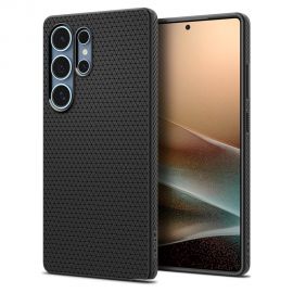 Juodas matinis dėklas Samsung Galaxy S25 Ultra "Spigen Liquid Air"