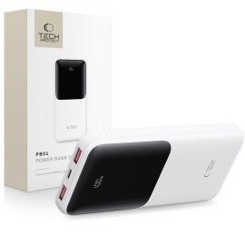 Balta išorinė baterija "TECH-PROTECT PB01 POWER BANK 10000MAH 22.5W"