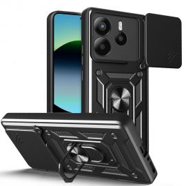 Juodas matinis dėklas Xiaomi Redmi Note 14 5G "Tech-Protect Camshield Pro"