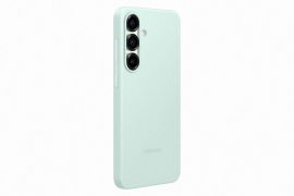 Mėtos spalvos originalus dėklas Samsung Galaxy S25 Plus "EF-PS936CME Silicone Cover"