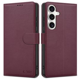 Bordo atverčiamas dėklas Samsung Galaxy S25 "Tech-Protect Wallet"