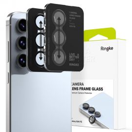 Juodas apsauginis kameros stikliukas Samsung Galaxy S24 FE "Ringke Camera Frame Protector 2-Pack"
