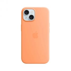 Oranžinis originalus dėklas MT0W3ZM/A Silicone Cover Magsafe telefonui Apple iPhone 15