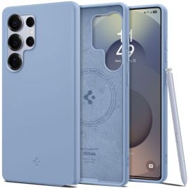 Mėlynas dėklas Samsung Galaxy S25 Ultra "Spigen Silicone Fit Magsafe"