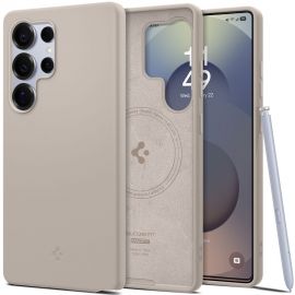 Titano spalvos dėklas Samsung Galaxy S25 Ultra "Spigen Silicone Fit Magsafe"