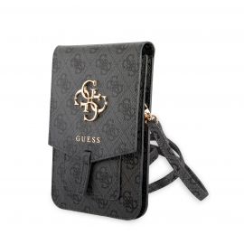 Pilkas krepšys Guess PU 4G Metal Logo Phone Bag