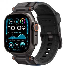 Tamsiai mėlyna apyrankė Apple Watch 4 / 5 / 6 / 7 / 8 / 9 / 10 / SE Ultra 1 / 2 (44 / 45 / 46 / 49 MM) "Spigen Durapro Armor"