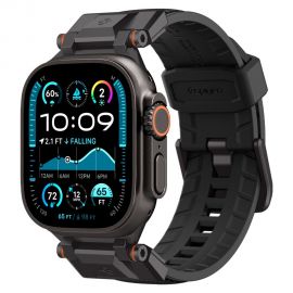 Juoda apyrankė Apple Watch 6 / 7 / 8 / 9 / 10 / SE Ultra 1 / 2 (44 / 45 / 46 / 49 MM) "Spigen Durapro Armor"