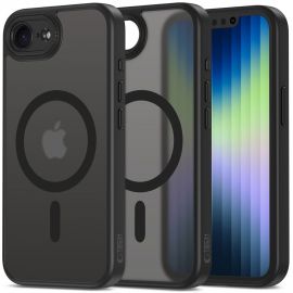 Juodas matinis dėklas Apple Iphone 16E "Tech-Protect Magcam Magsafe"
