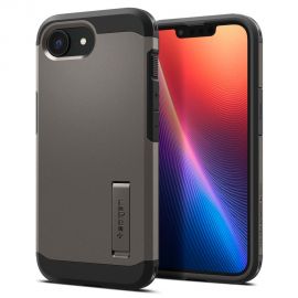 Pilkas dėklas Apple Iphone 16E "Spigen Tough Armor Mag Magsafe"