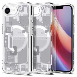 Baltas Zero one dėklas Apple Iphone 16E "Spigen Ultra Hybrid Mag Magsafe"