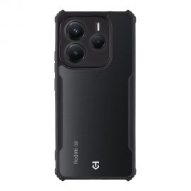 Skaidrus-juodas dėklas Tactical Quantum Stealth telefonui Xiaomi Redmi Note 14 5G