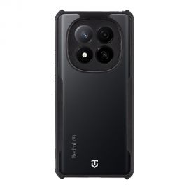 Skaidrus-juodas dėklas Tactical Quantum Stealth telefonui Xiaomi Redmi Note 14 Pro Plus 5G