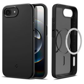 Juodas dėklas Apple Iphone 16e "Spigen Thin Fit Mag Magsafe"
