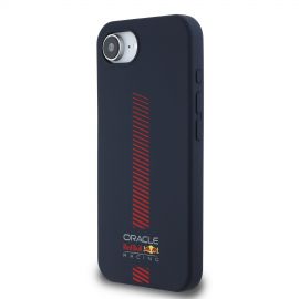 Tamsiai mėlynas dėklas Apple Iphone 16e "Red Bull Silicone Powerbar MagSafe"