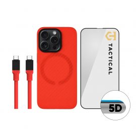 Rinkinys skirtas Apple Iphone 15 Pro "Tactical Red Limited Edition Combo"